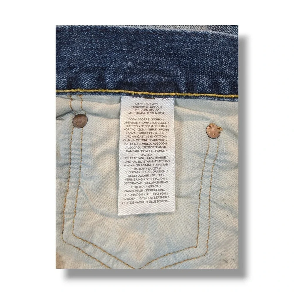 Polo Ralph Lauren Sullivan Slim Stretch Blue Denim Jeans Men's 38X34 Measures 40